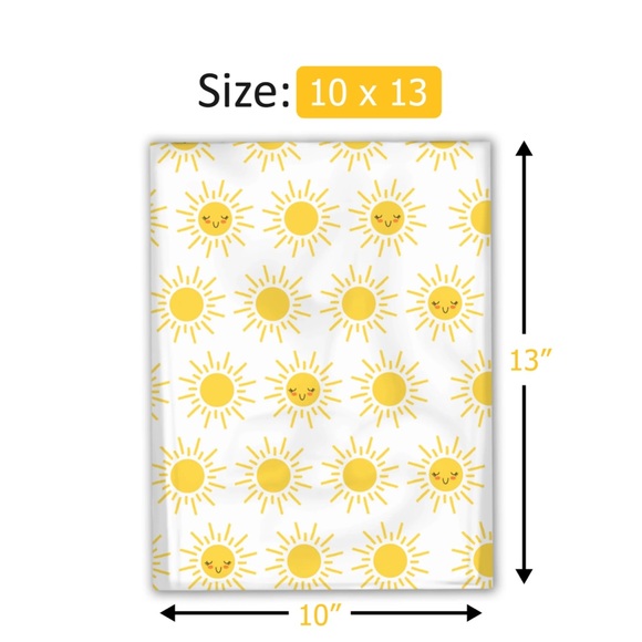 BEST SELLING☀️20 sunshine Poly Mailers 10 x 13 inch - Picture 4 of 6